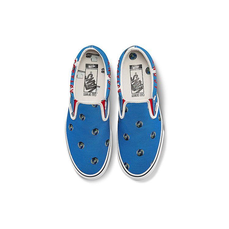 Cali Thornhill Dewitt X Vans Vault Classic Slip-On LX Blue Crisis Actor Unisex Sneakers VN0A3QXY61H