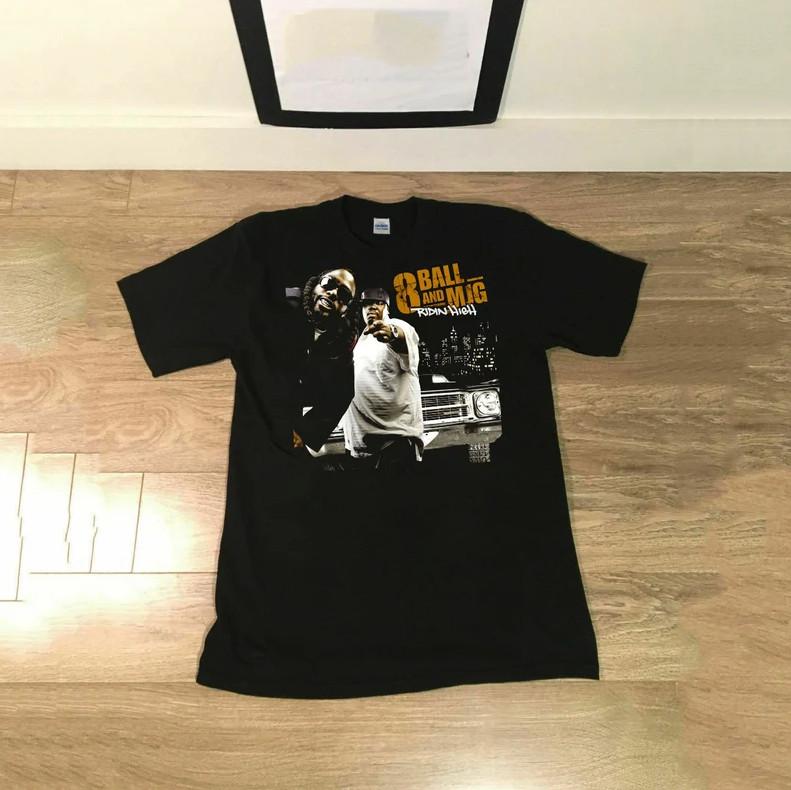 

26 8Ball MJG Hip Hop Black Tshirt Sweatshirt Tank Top Hoodies Unisex Size S- 5XL Ad Unisex T-Shirt XXL