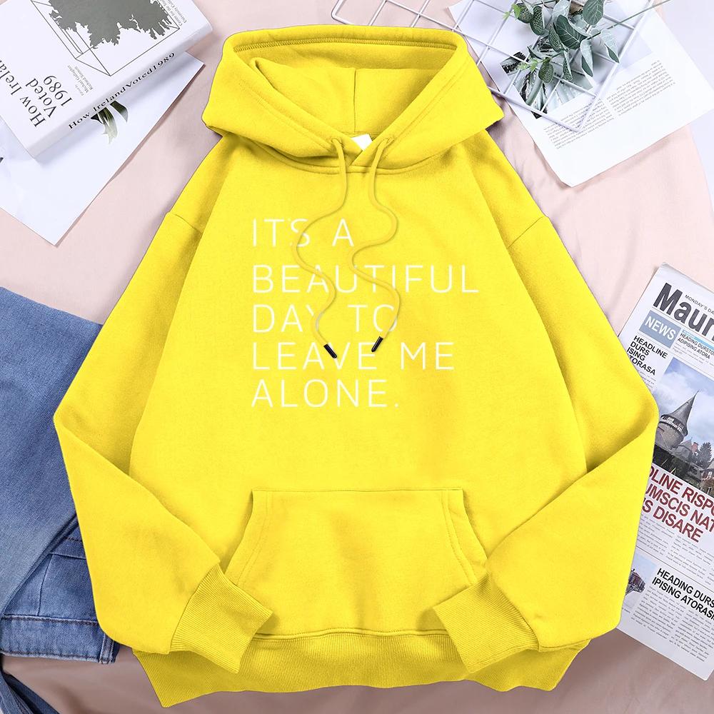 

Это прекрасный день, чтобы оставить меня в покое. Женский спортивный костюм с круглым вырезом, свободный, повседневный, с капюшоном, дышащий, теплый, с капюшоном. Уличная толстовка с капюшоном в стиле Харадзюку. 3XL