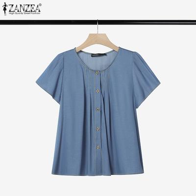 Women Casual Round Neck Summer Short Sleeve T-Shirts