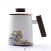 White Ceramic Tea Infuser Mug for Office
