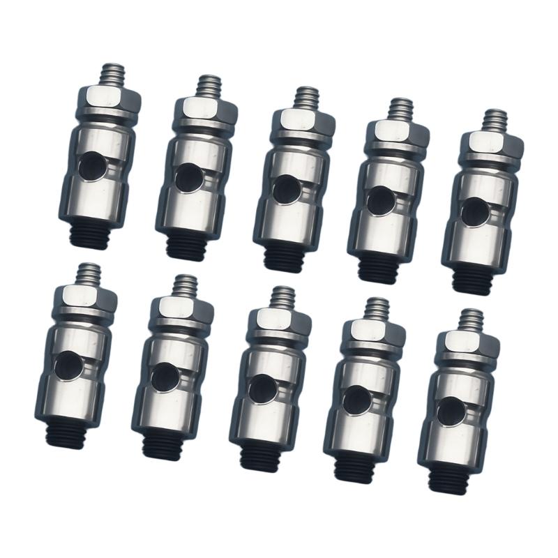 10Pcs/Pack Metal Adjustable Pushrod Connectors Linkage Stopper For Remote Model Building Repair Fit 2.1mm/1.8mm/1.5mm/1.1mm