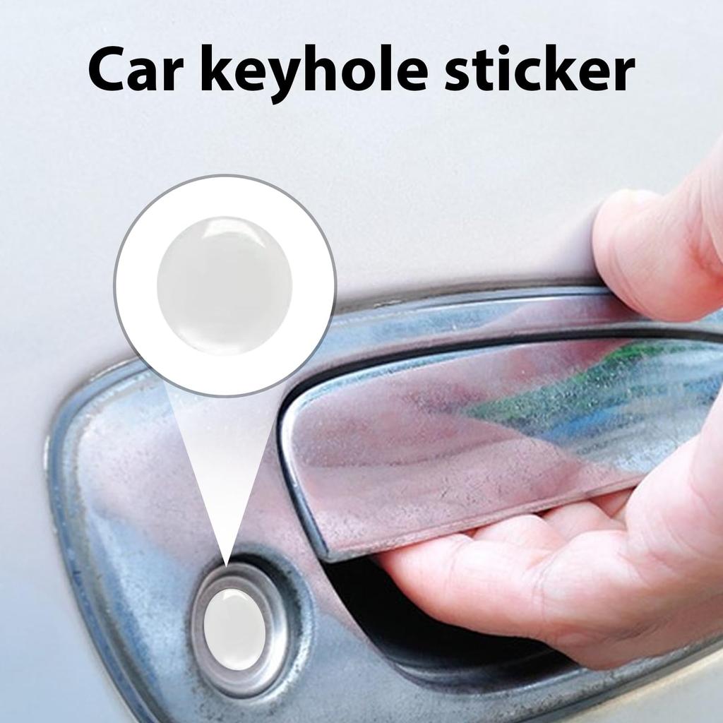 Keyhole Cover, 4 Pcs Car Door Lock Keyhole Cap Car Door Lock Sticker Car
