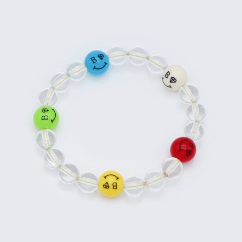 BONBEAU Bold Clear Ball Smile Bracelet Bold Clear Ball Color Smile Ball Banding Bracelet