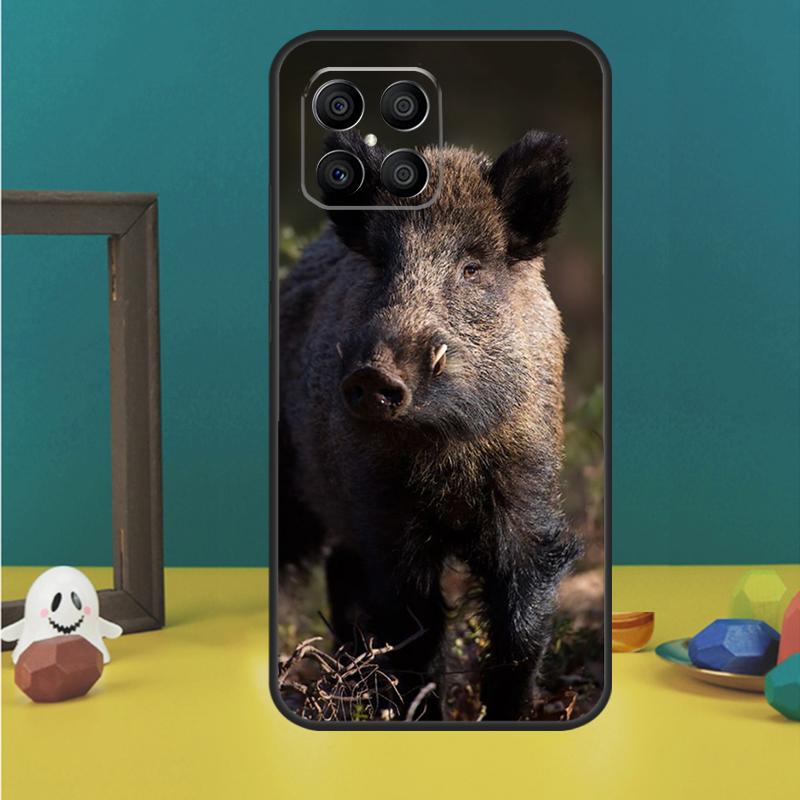 Wild Boar Pig Brown Case For Honor X9a X8a X8b X9b X9c X8 X9 50 70 90 Lite Honor 200 Lite Magic 7 5 6 Pro Cover
