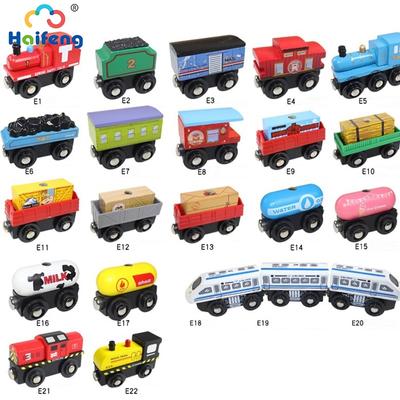 Magnetisches Zugspielzeug, Holzzugzubehör, Anime James Lokomotive, Auto, Eisenbahnfahrzeuge, Gleiszüge, Spielzeug für Kinder, Geschenke