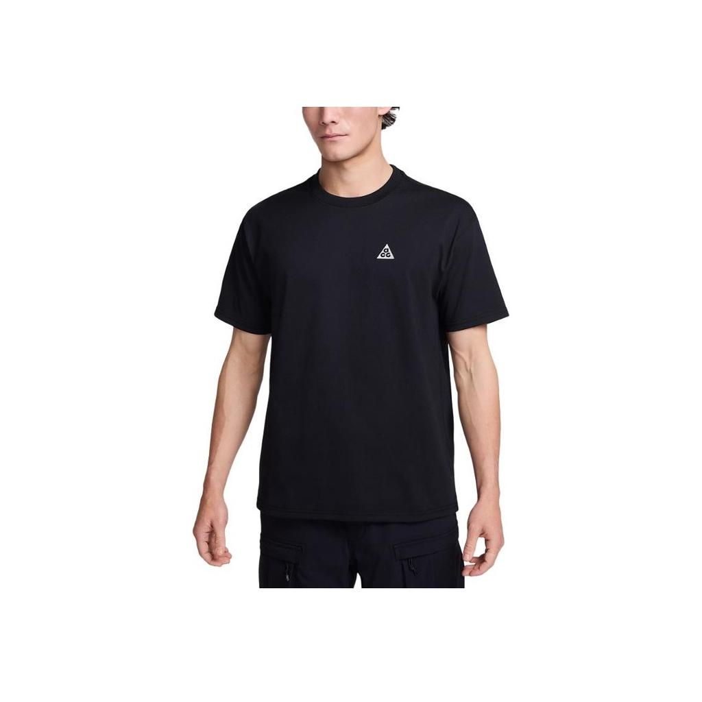 Nike Max90 ACG Back Logo Print Moisture-Wicking Loose Comfortable Fashion Short Sleeve T-Shirt Men Tops Black HJ0799-010