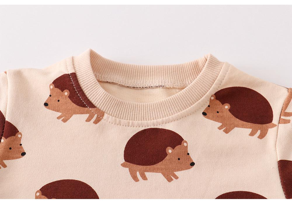 Boys' Cartoon Long Sleeve Knitted Cotton Sweatshirt - New Autumn European & American Style Children's Clothing