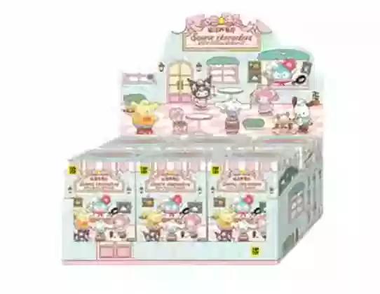 New Product Toptoy Sanrio Family Roller Skating Western Restaurant Series Handheld Cool Lomi Blind Box Trendy Birthday Gift