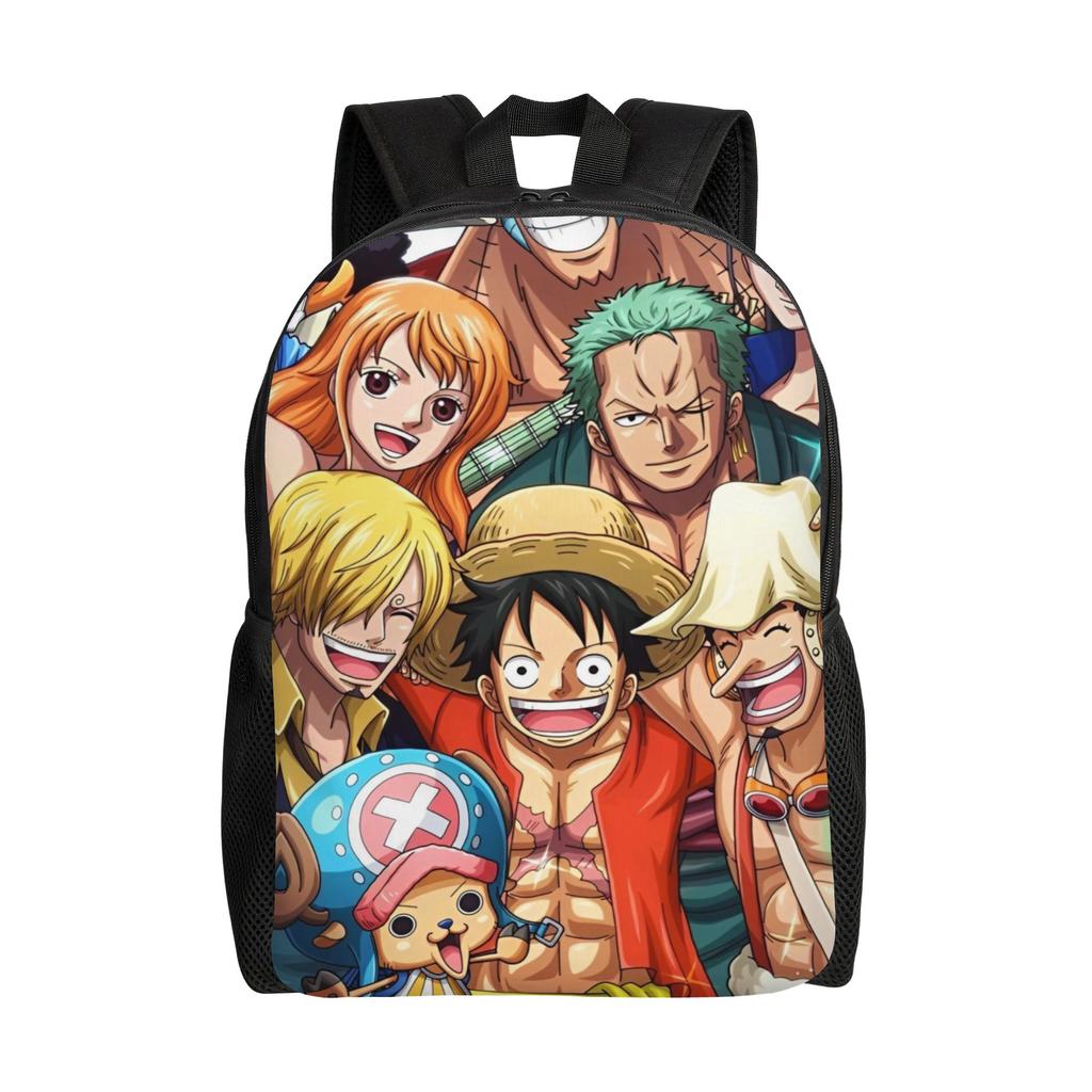 One Piece Casual Backpack Sports Student Hiking Travel Luffy Zoro Sanji Daypack for Men Women College Shoulder Bag