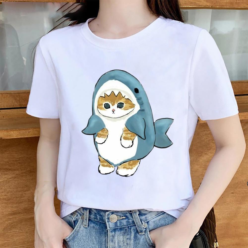 Модная женская футболка с принтом «тряпичная кукла», забавная повседневная футболка с круглым вырезом и короткими рукавами, летняя женская футболка XS синий