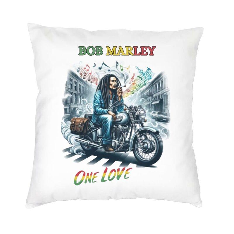 

Luxury Jamaica Reggae Music Bob Marley Throw Pillow Cover Home Decor Custom Square Cushion Cover 45x45 Pillowcover for Sofa 30x30cm 12x12in