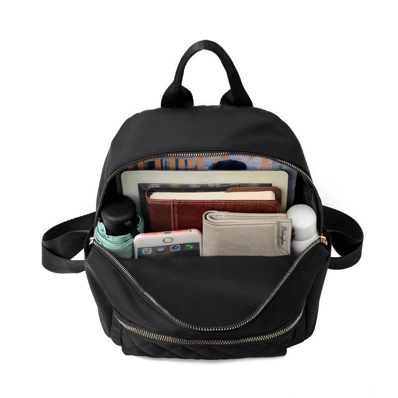 Manufacturer 2024 new trendy Korean version women's fashion trend diamond embroidery thread travel Oxford cloth shoulder bag