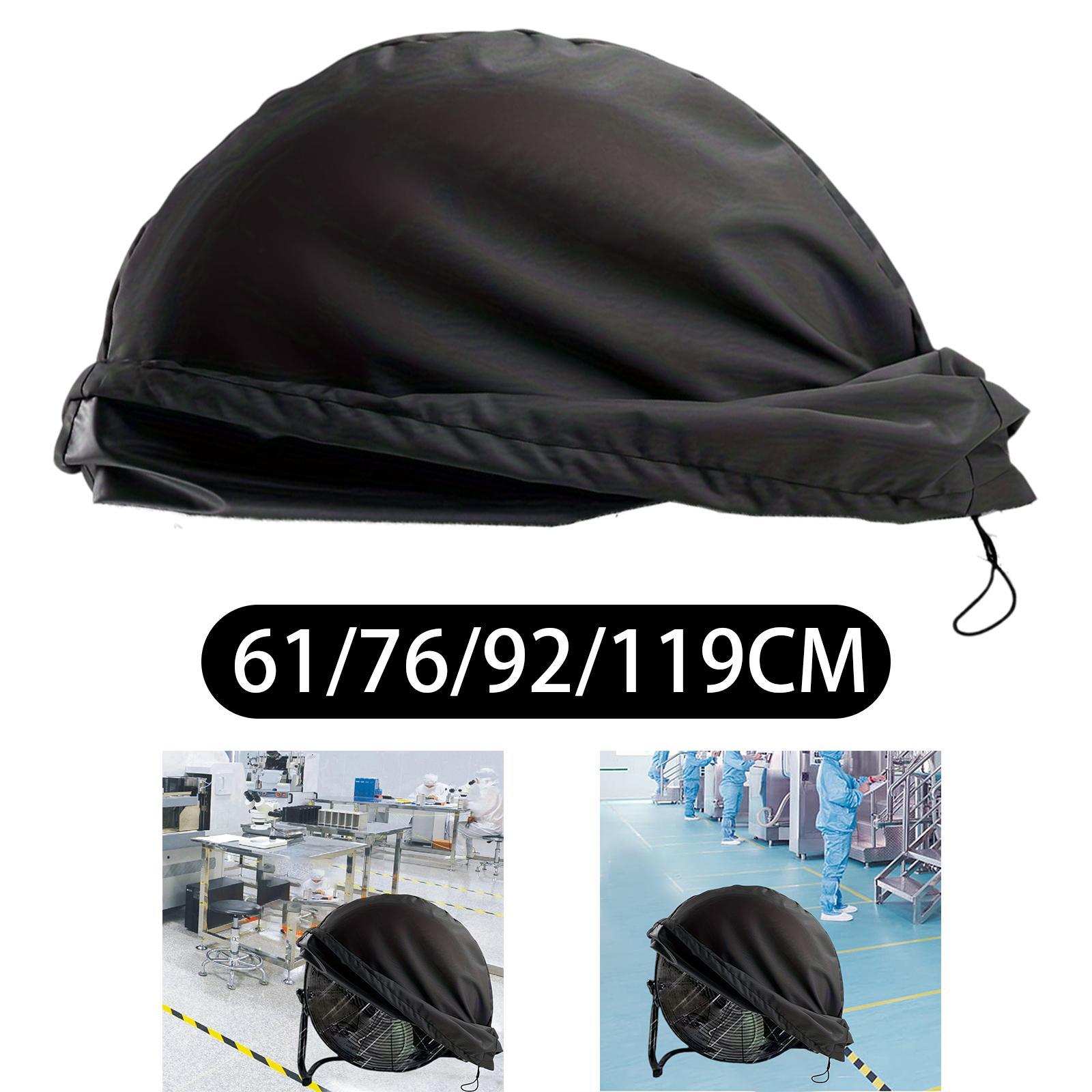 Industrial Fan Cover Outdoor Floor Fan Cover Waterproof Drawstring Protection Protector for Workshop Summer Indoor Factory 61cmx61cmx19cm