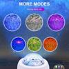 Bluetooth Star Projector Night Light Voice & Remote Control 32 Lighting Modes Built-in Music Player Star Galaxy Ocean Wave Projection Lamp Decor