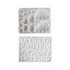 Silicone Charm Mold Reusable Template Hand-Making Pendant Moulds Suitable for Resin Keychains Necklace Accessories