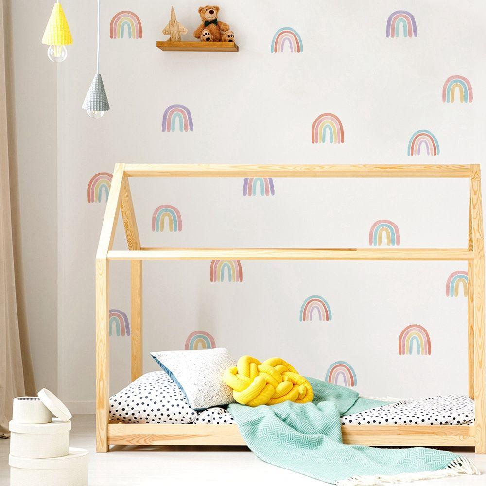 Peel Decorative Window Kids Room Wall Decals Nursery Room Decoration Wall Sticker Rainbow Stickers