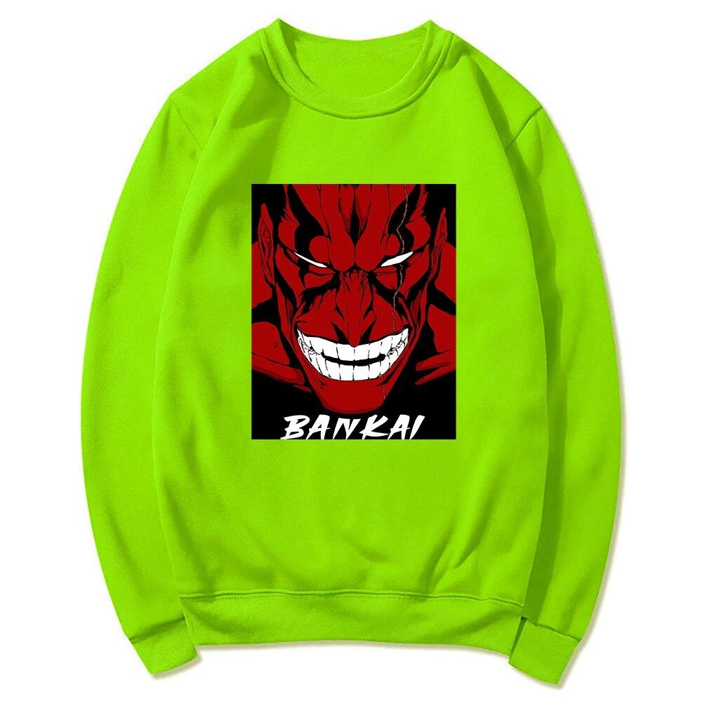 

Zaraki Bankai аниме Bleach Thousand Year Blood War толстовки зимняя унисекс/женская толстовка с круглым вырезом весна/осень толстовка Sudaderas 3XL