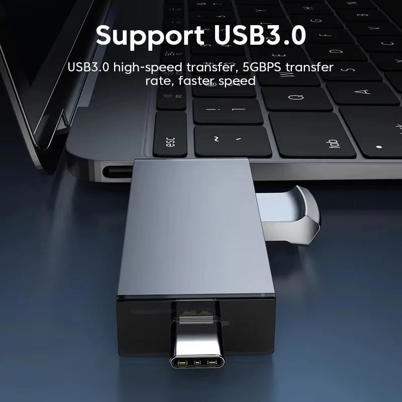 7-in-1 Multifunction USB 3.0 Card Reader U Disk Type-C/Micro USB/TF/SD Flash Drive Memory Card Reading Adapter Phone Accessories