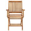 Foldable Garden Chairs with Cushions 4 pcs Solid Teak Wood