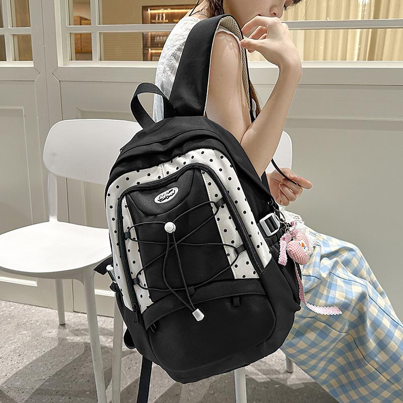 Bag Female Cross Rope Japanese I High Value Sweet Junior High School Student Schoolbag Love Casual Backpack