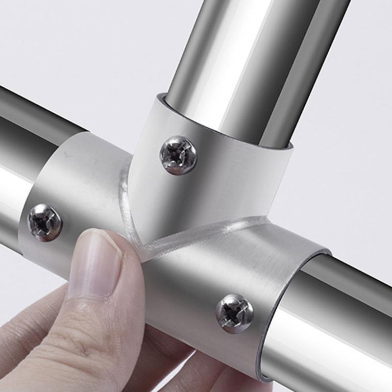 Pack Of 10 Stainless Steel T Pipe Connectors set Handrail T Joint Accessories T Shaped Boats Railing Component Multiple