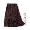 MD Autumn and Winter Women clothes Can Be Lu Li Style French style Temperament Elegant Drape Mid-Length Pleated Skirt 05255504717