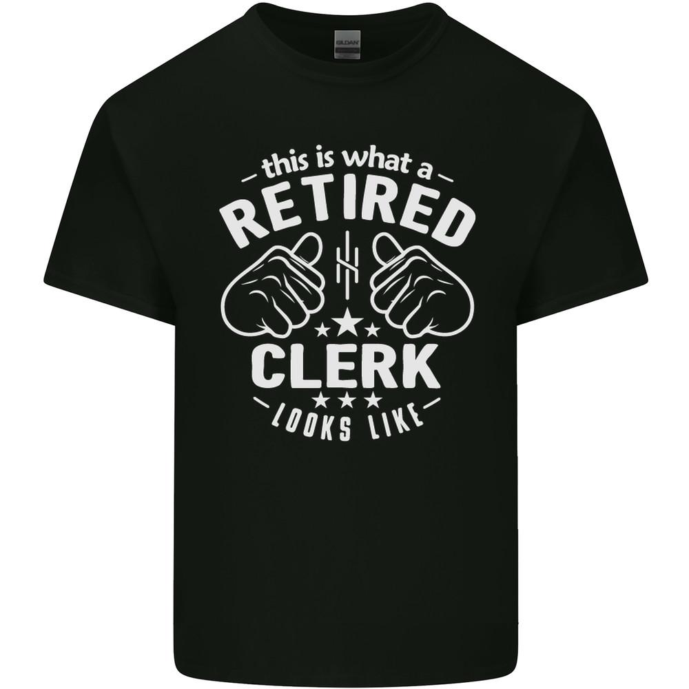 This Is What a Retired Clerk Looks Like Mens Light Cotton T-Shirt
