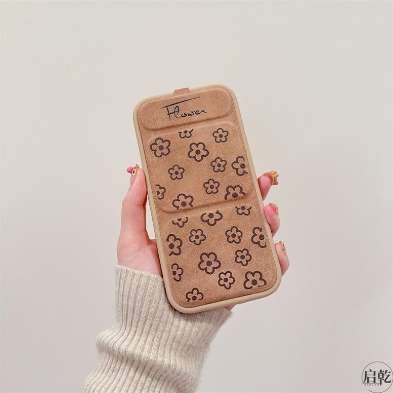 Flip Magnetic Flower Bow Foldable Stand Phone Case For Iphone 11 12 13 14 15 16
