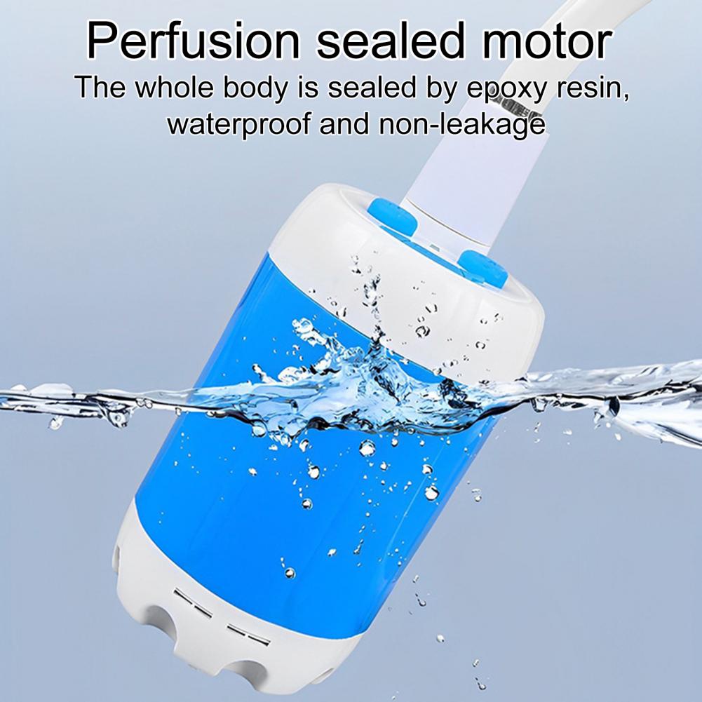 Portable Camping Shower Pump with Digital Display 5000mAh Upgraded Rechargeable Electric Shower Pump for Camping Beach Dormitory