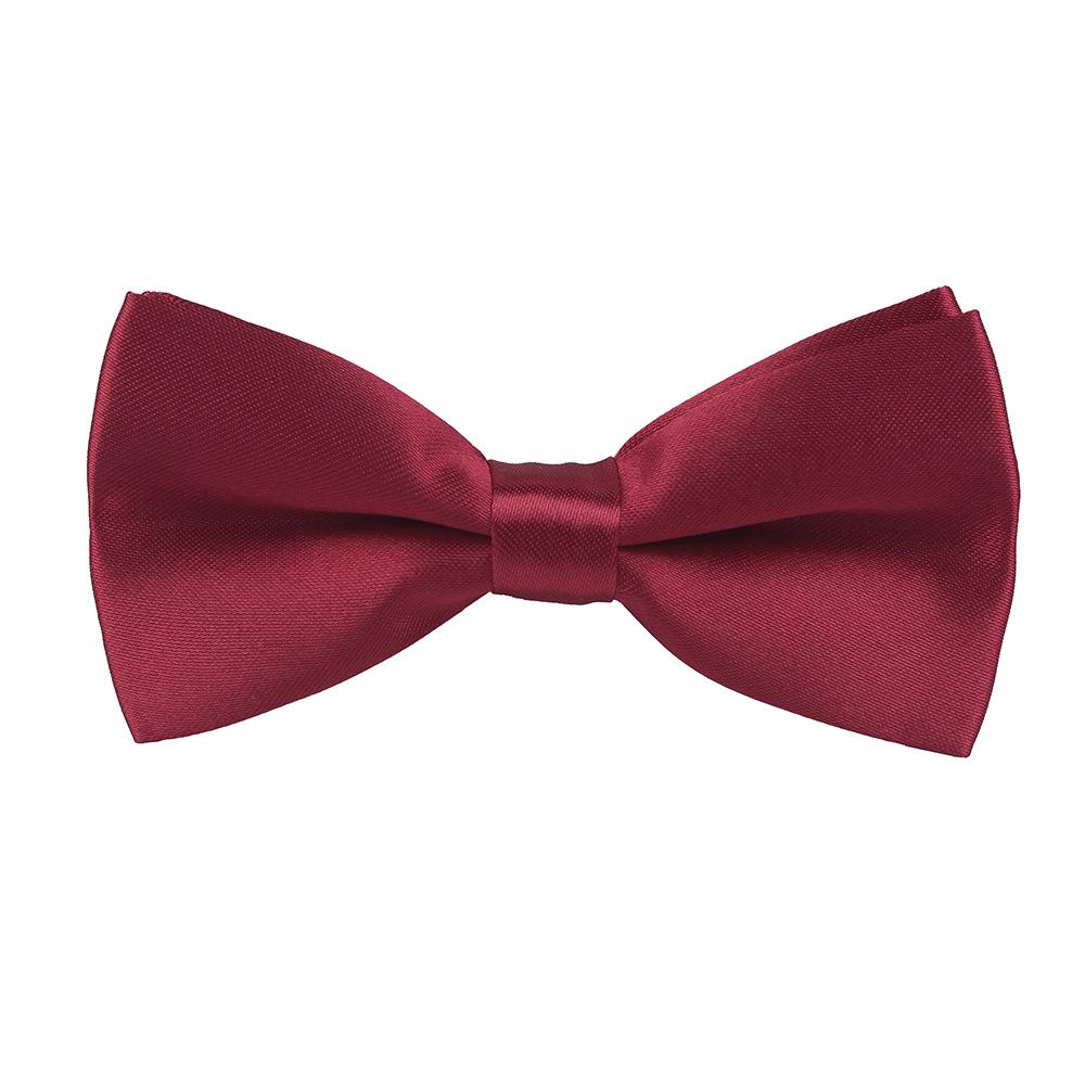 

Children S Male Solid Color Bow Tie Popular Burgundy Baby Primary School Performance Bow Bow Flower