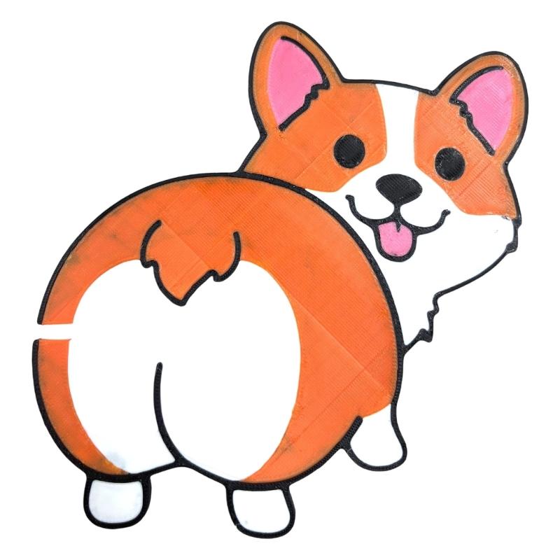 Playful 3D Printed Pet Butt Bag Sealer Clip Dishwasher Safe Portable For Cereal Chip Freezer Storage