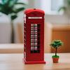 Piggy Bank Tabletop Decorations Figure Home Decor Statue Telephone Booth Figurine Souvenir Gift Money Saving Box for Kids