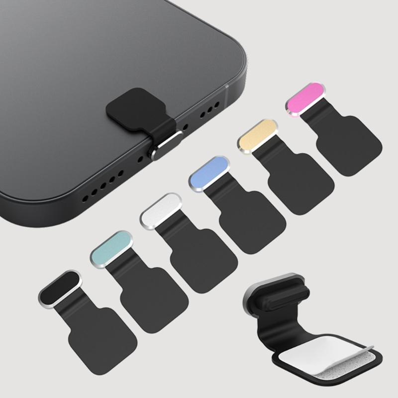 Verlustsicher Tragbar Legierung USB C Ladeanschluss Schutzkappen Abdeckung Geeignet Für Tägliche Smartphone-Nutzung Outdoor-Enthusiasten