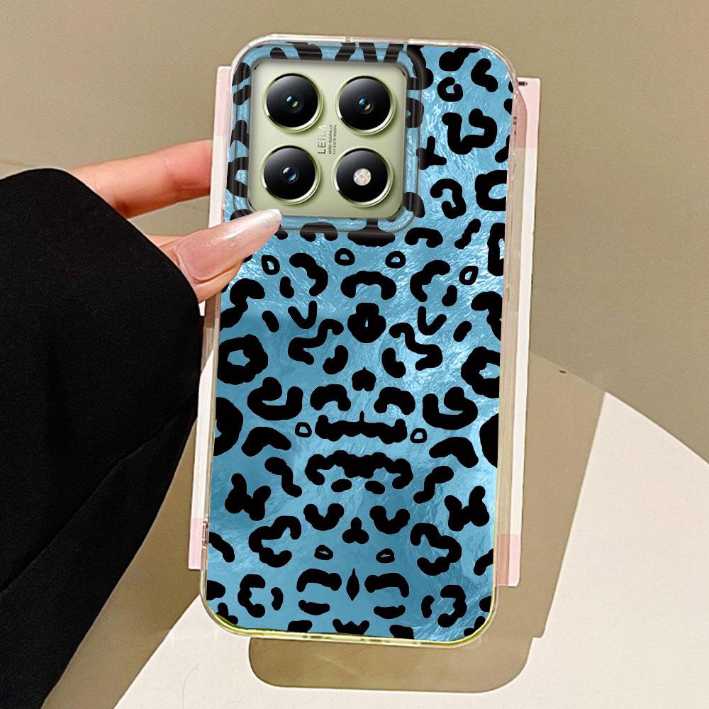 Retro Four-color Leopard Pattern Girl Phone Case for Xiaomi 13T 14T 11 Lite NE Poco X5 M6 Pro X6 X7 X3 Pro NFC C65 C61 M5S Cover