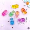 20Pcs Mixed Resin Colorful Cute Candy Color Turtle Figurines Flatback Stone DIY Bow Halloween Decor Scrapbook Crafts Accessories
