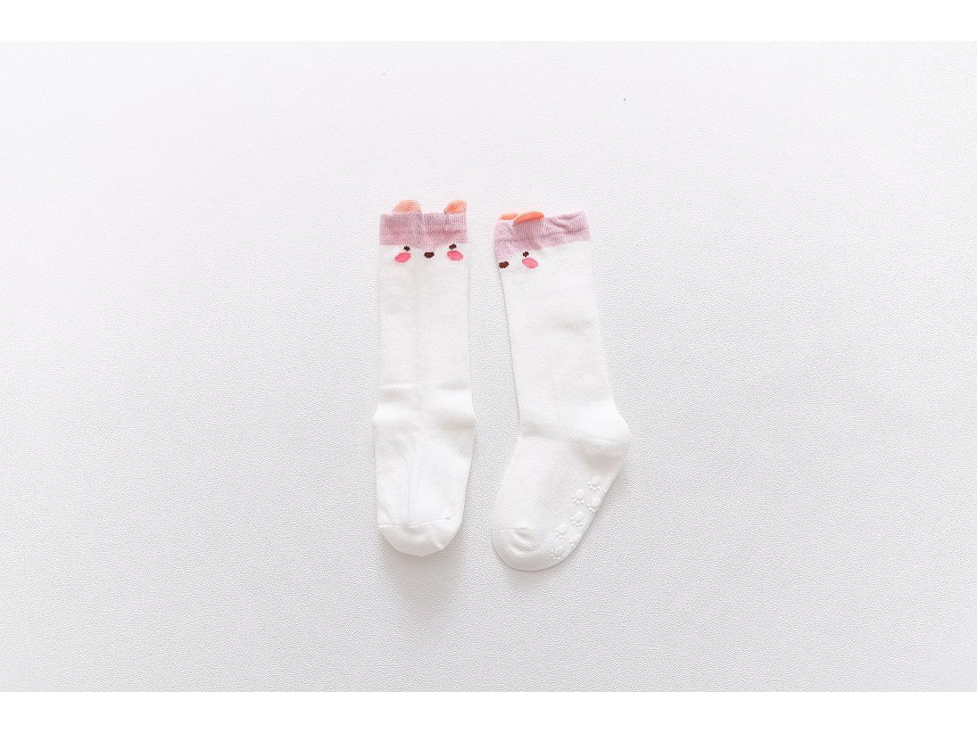 

Korean Style Baby Non-Slip Cartoon Socks - Autumn/Winter Mid-Calf Polyester Cotton M 1-3 years