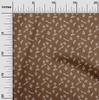 oneOone Cotton Flex Brown Fabric Leaves Sewing Craft Projects Fabric Prints By Yard 40 Inch