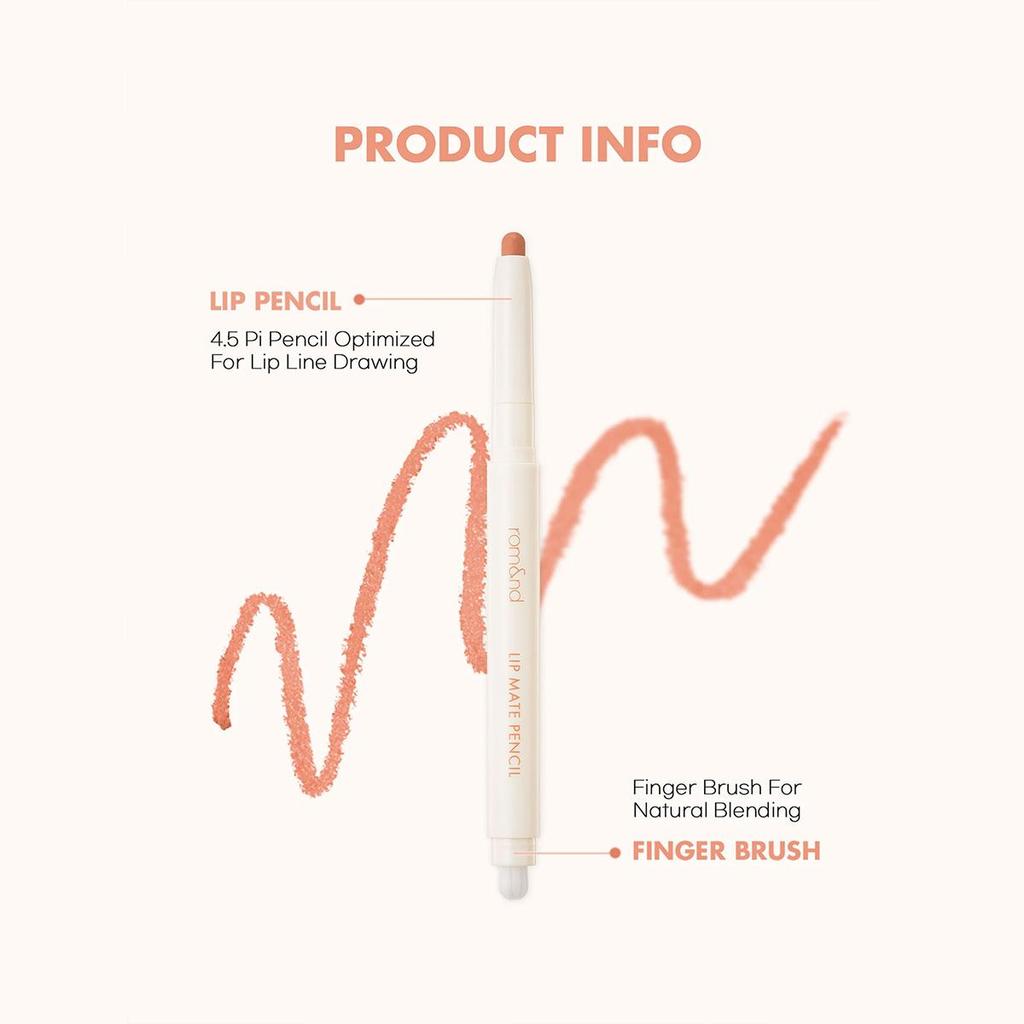 Rom&nd Romand LIP MATE PENCIL 0,5g/0,02oz (6 Farboptionen)