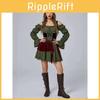 Rochie Pirat Vintage Pentru Femei Din Material Poliester Pentru Halloween Cosplay Și Spectacole Pe Scenă