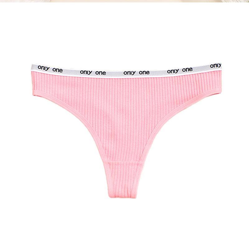 

Women s Low-Waist Cotton Ribbed Thong - Fun, Sexy, European Size, Seductive Mood M [Recommended 100-120 jin]