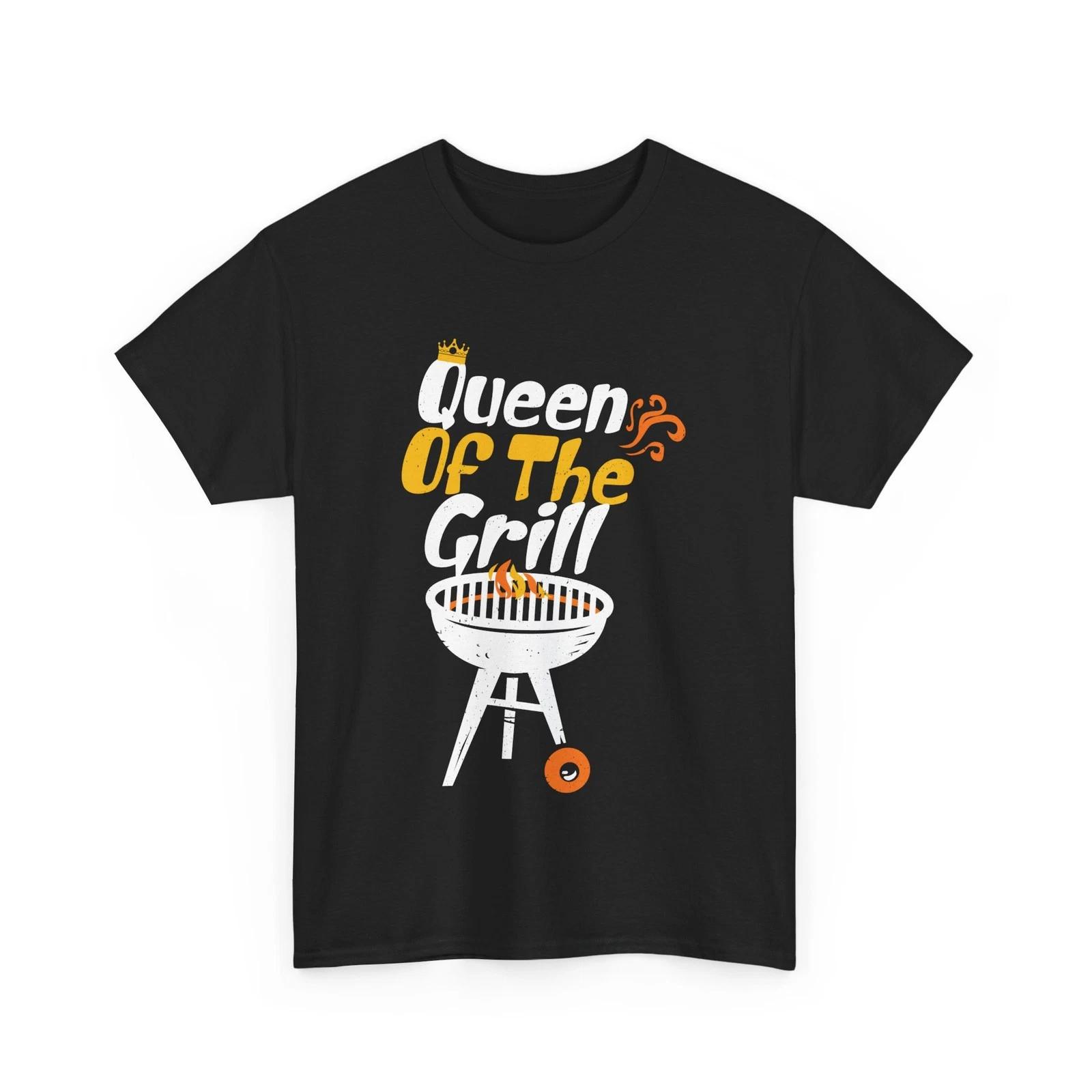 Queen Of The Grill Shirt, Grilling Barbecue Lovers BBQ Girls Women T-shirt 2XL
