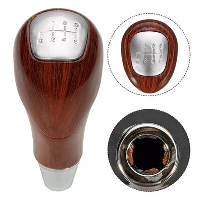 Per Mercedes W210 W220 W202 W140 W163 Pomello Leva Cambio 6 Marce Legno di Noce Pomello Cambio Accessori Interni Auto