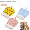 Soft Cuddly Cat Sleeping Bag Fluffy Feel Thickened Pet Pocket Quilt Bed Warm Nest for Kitten Puppy Comfortable Warmth