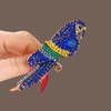 1Pcs Unisex 2-Color Rhinestone Beautiful Animal Party Casual Brooch Pin Shining Parrot Bird Brooches For Women Gifts