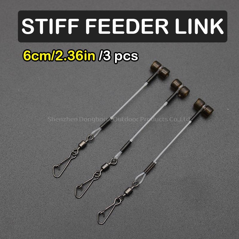 3pcs Carp Fishing Accessories Stiff Feeder Designedfor Fishing A Free-Running Rig Size 4.5/6.5/ 8.5cm For Fishing Feeder Tackle