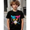 New Children Six Seven Print T-Shirt Short Sleeve T-Shirts Summer Retro T-Shirt Round Neck Tops Hip Hop Casual T-Shirt Clothing