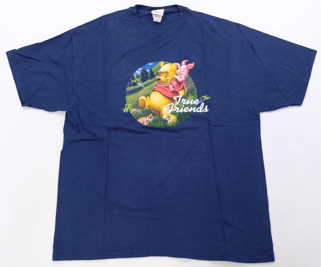 Rare Vintage DISNEY STORE Winnie The Pooh and Piglet True Friends T Shirt 90s XL