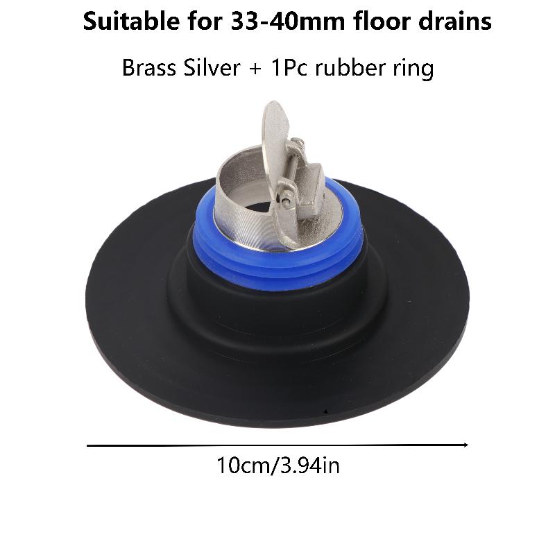 Universal Toilet Floor Drain Backflow Preventer Core Anti Odor Seal Valve With Rubber Gasket Household Bathroom Floor Drain