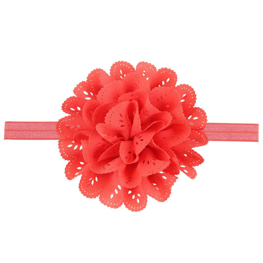 Kids Baby Headwear Hollow Lace Flower Headband Elastic Hair Band Accessories